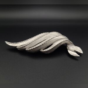 Avon of Belleville Silver Leaf Brooch by Marcel Boucher N.9227